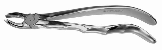 Zahnzange mit anatomischen Griffen Fig. 17